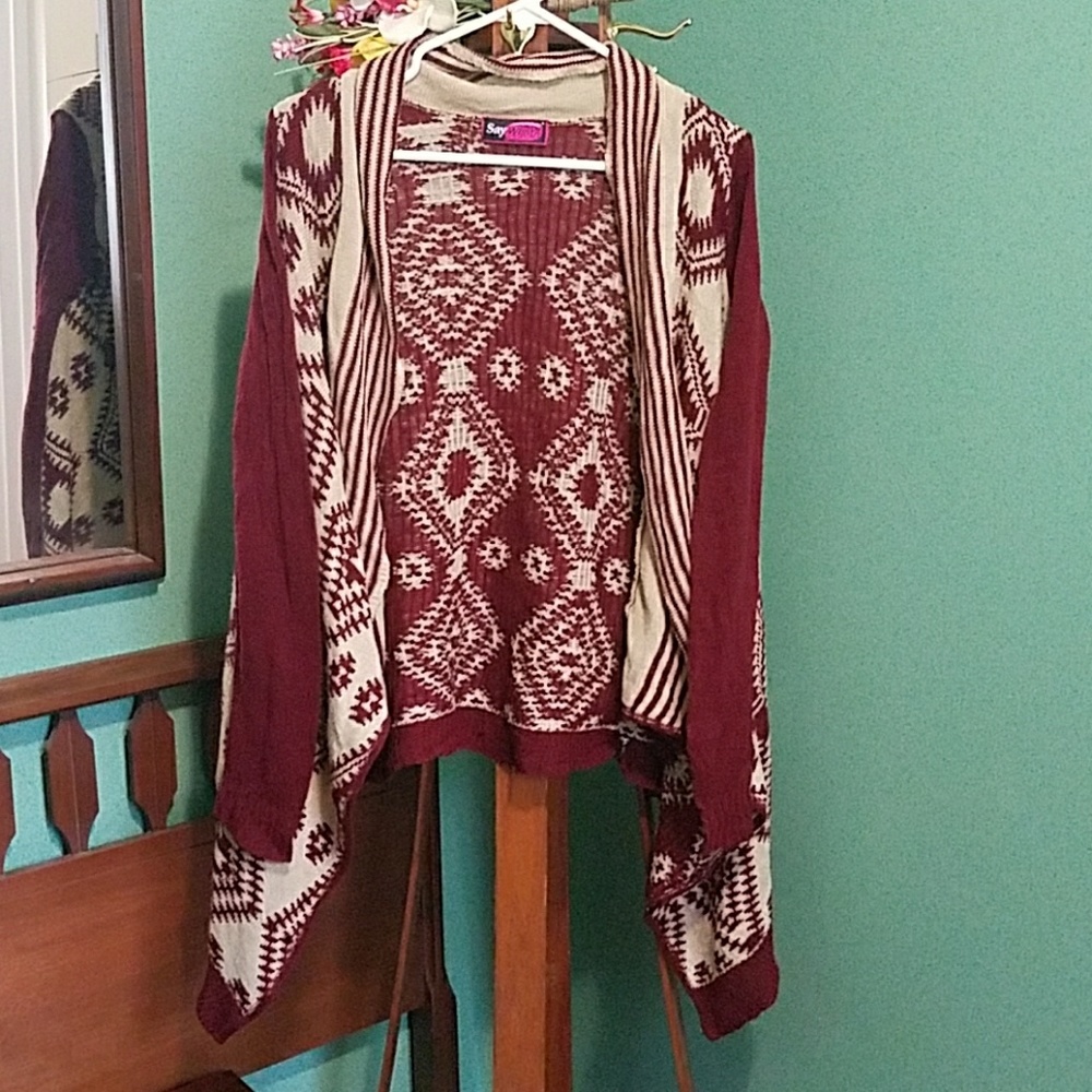 Open front cardigan